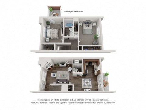 2Bd1_5Ba_Combined MAPLE at Brookdale on the Park, Naperville, IL, 60563